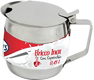 MAURY'S BRICCO IN ACCIAIO INOX CON COPERCHIO APRI E CHIUDI (6 tazze | 450 ml)
