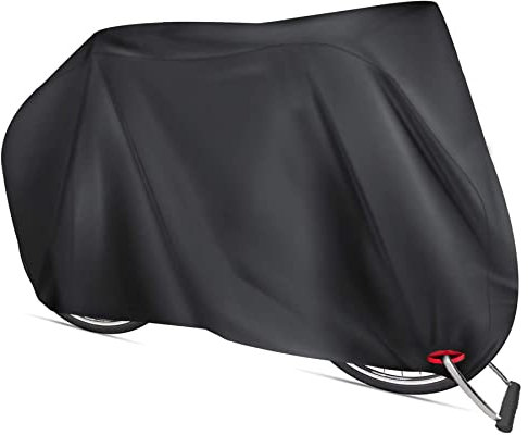 Housse de vélo Exterieur 200 x 110 x 70 CM Garage à vélos avec Trous de Verrouillage,Bache pour Velo Protection étanche Contre la poussière,pour 1 ou 2 Vélo d'enfants et Vélo de Route (le noir)