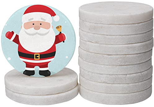 Hisredsun 22 Stück Weiß Flache Steine zum Bemalen, Große Glatte Kieselsteine für Malerei Mandala und Freundlichkeit Felsen für Kunst, 6,3cm Durchmesser