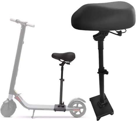 BaiWon Scooter Sitz Sattel, Scooter Sitz Sattel Sitzbefestigung, Höhenverstellbarer Sattel Stoßdämpfung Elektroroller Sitz Ersatz Kompatibel mit Ninebot E2/E2Plus Elektrofahrrad Scooter