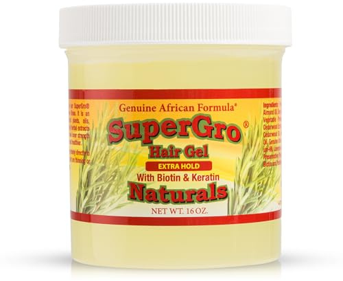 African Formula SuperGrow Hair Gel Extra Hold 16 oz by African Formula