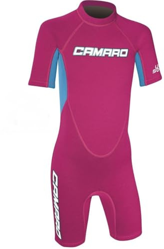 CAMARO Flex Kinder Shorty Toddler Reactor Spring Neopren Neoprenanzug Schwimmanzug pink