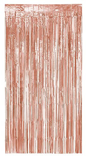 Boland - Folienvorhang metallic, 200 x 100 cm, Partydeko für Silvester, Hochzeit oder Geburtstag, Dekoration, Lametta Vorhang