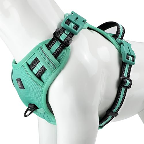 Hundegeschirr Brustgeschirr Welpen Verstellbar Geschirr Hund Reflektierend Atmungsaktiv Hundegeschirr für Kleine Mittlegroße Groß Hunde