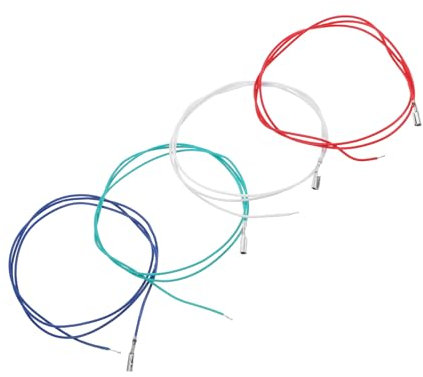 ifundom Cables De Conexión Para Cabezal De Fonógrafo, 4 Unidades (,), Accesorio De Repuesto Estéreo Para Tocadiscos, Transmisión De Sonido Estable y Fácil Instalación