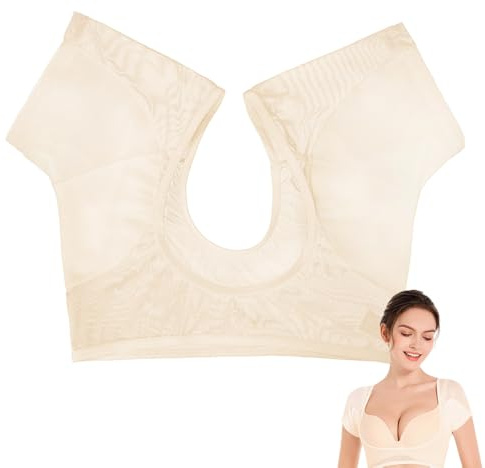 Women Armpit Sweat Pads, Washable Underarm Sweat Pads Vest, Breathable Absorbing Guards for Dress, Yoga, Runnig Sports, Gym Training, Workout