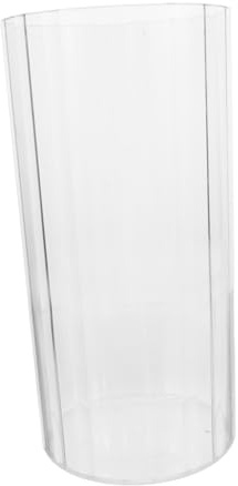 CLISPEED Jarrón Hidropónico Transparente De Irrompible Moderno y Estriado para Decoración del Hogar Centro De Mesa De Boda para Plantas