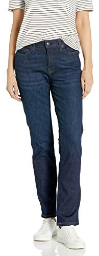 Amazon Essentials Donna Jeans Aderenti Dritti a Vita Media - Colori Fuori Produzione