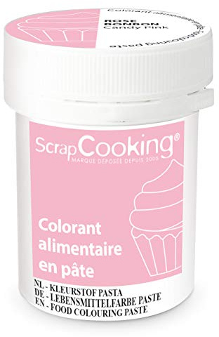 ScrapCooking Colorant en Pâte Rose Bonbon 20 g - Pour Pâtisserie - 4253