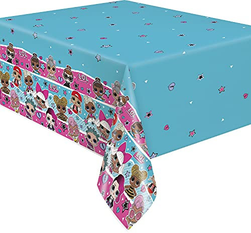 Unique Tovaglia di plastica-2,13 m x 1,37 m-LOL Surprise Party, Stampa, Multicolore, 83.9 x 53.9 inch (Rectangular), 20903