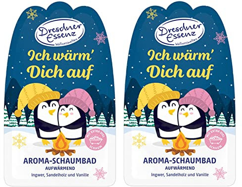 2er Pack Dresdner Essenz Schaumbad Ich wärm Dich auf 2 x 40 ml Badezusatz vegan