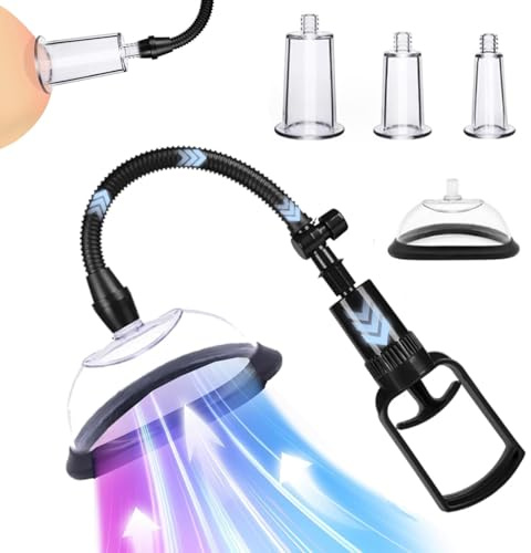 Youxclian Vagina Pumpe Set Vaginalpumpe 5 pcs Klitorispumpe Muschipumpe Saugnapf Schröpfen Vakuum Sucker Frau Klitorissauger Vaginasauger Nippel Sucker Brustwarzensauger Sexspielzeug für Frauen Paare