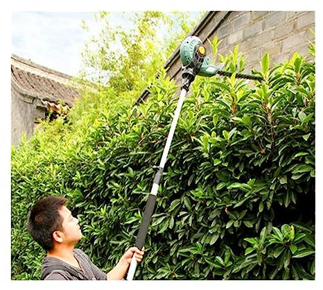 Cortacésped eléctrico inalámbrico para jardín, Tijeras de podar eléctricas de Gran altitud para jardinería, Sierra de Ramas Altas, Cortasetos telescópico para el hogar, Herramienta para cortacésped d