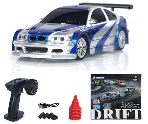 TOUCAN RC HOBBY RTR RC Race Car Gyro 4 * 4 Fully Proportional Control Speed Mini Car 1/43 for Ages 14+,US in Stock