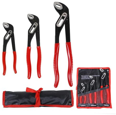 BOOMET Wasserpumpenzange 175mm · Robuste Zange für präzises Greifen und Halten · Rohrzange einzeln oder als Zangenset · Pumpenzange für Armaturen und Rohrarbeiten