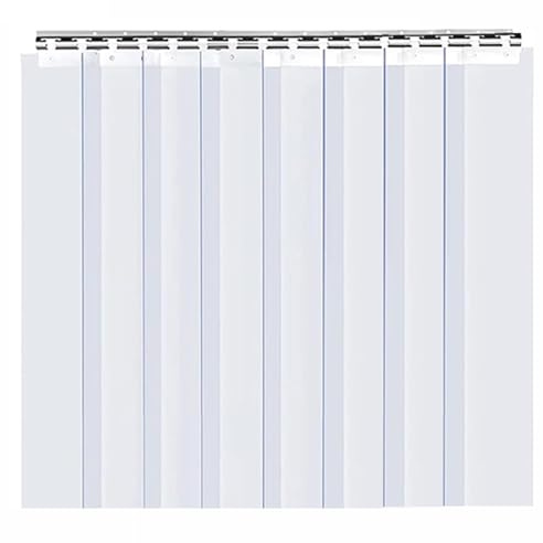 Qulamrdk Tende Verticali PVC, Tende A Strisce Plastica Vinile di Plastica Tende Verticali Adatto per I Garage per Magazzini di Fabbrica, Personalizzabile(105x200cm/41.34x78.74in)
