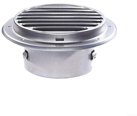 Rejilla de escape de acero inoxidable 304 con película protectora, para chimeneas y fachadas frontales, uso (100 mm)