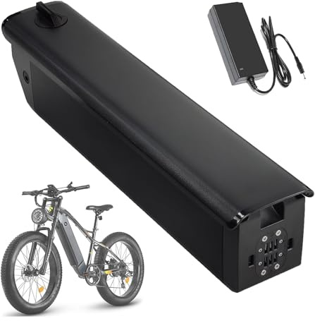 JHKJ Batteria al Litio Integrata 48V 13Ah 15Ah 17Ah – Batterie di Ricambio 52V 14Ah 17.5Ah per Motori E-Bike – Pacco Batteria al Litio con Caricabatterie DC,52v14ah