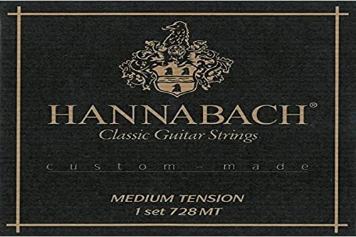Hannabach Corde per chitarra classica Serie 728 Medium Tension Custom Made - Set con corde acute Carbon - 728MTC