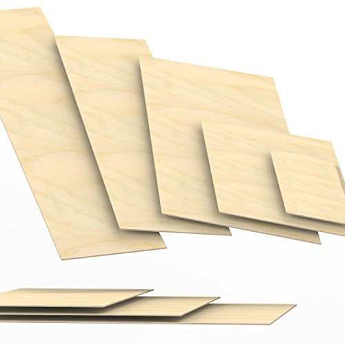AUPROTEC 80x120 cm Multiplex Holzplatte aus Birke | BB/BB Qualität | 4mm