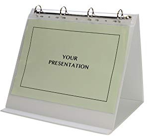 Lansdale A4 Presentation Table Top Flipchart Binder (White)