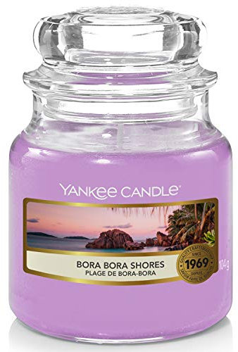Yankee Candle Duftkerze im Glas (klein) | Bora Bora Shores | Brenndauer bis zu 30 Stunden