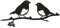 Rostige Metallvögel für den Garten, Rustikale Robin Garten-Dekoration - Metallkunst für Bäume - Garten Vogel-Ornamente Gartenliebhaber - Valentinstagsgeschenk