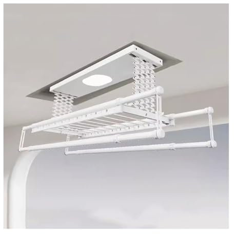 An der Decke montierte Wäscheleine, elektrischer Haushaltskleiderbügel, Fernbedienung zum Anheben des Balkons, Doppelschere, elektrischer an der Decke montierter Kleiderbügel zum Anheben des Wäs