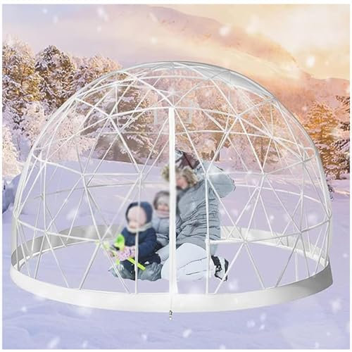 GAYAYAS Tenda a Cupola a Bolle, Tenda a Cupola Trasparente a Bolle, Tenda da Campeggio, può ospitare da 5 a 7 Persone, per pranzi all'aperto, Campeggio in Giardino, osservazione delle Stelle,2.9M