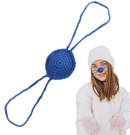 Nez réchauffe - laine tricotée petite couverture confortable légère de 15 cm | Protecteur Winteř nõse avec ajustement confortable doux, usure de plein air, cadeau de bâillon drôle | Noël, festival d'h