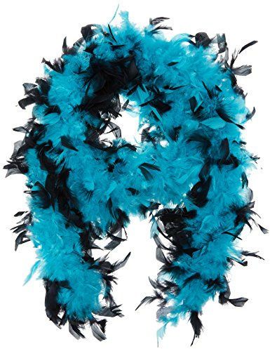 70g Jade/Black Feather Boa Costume Accessory