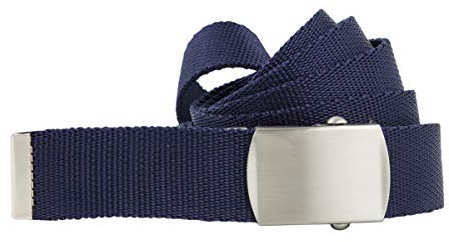 shenky - Cinturón de tela - Ancho 3 cm - Largo 160 cm - XXXL - Azul oscuro - 120 cm