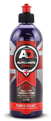 Autobrite Direct Purple Velvet pH Neutral Car Shampoo 500ml – High Gloss Concentrated Car Wash Shampoo, 1500:1 Dilution, Safe on Wax & Sealants, Juicy Fruit Fragrance