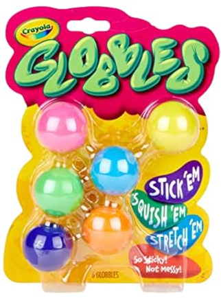 CRAYOLA GLOBBLES 6/PKG ASSRT COLR, Multi-Colour, One Size