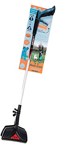 HandiScoop – Easy Walk Poop Scoop (85cm) with 80 Biodegradable Bags | No-Bend Waste Collection Tool for Rabbits, Dogs & Small Pets
