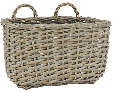 IB Laursen WANDKORB 4-eckig 21 cm Aufbewahrungskorb Deko Korb mit Zwei Henkeln