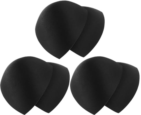VALICLUD Inserti Reggiseno Push up Rimovibili Donna 3 Paia Leggeri Imbottiture Per Reggiseno Sportivo E Costume Da Bagno Comfort Sollevamento Seno Riutilizzabili 5.12X4.72X0.98In