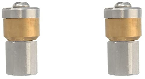 Fegtrty 2X Stahl-Hochdruckreiniger-Abflusskanal-Reinigungsrohr Jetter-Rotationsdüse 3 Jet 1/8 F