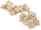 50 Stück Domino-Zapfen-Dübelstopper aus Buchenholz, 8 X 40 Mm, Lose Zapfen aus Buchenholz, Holzzapfen, Holzbearbeitungszubehör für Möbel, Nähen, Schrankbau, Rahmentechnik