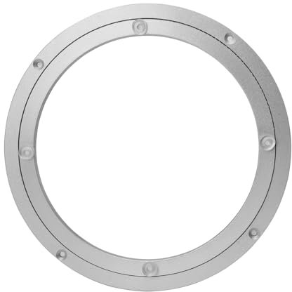 10 Inch Schwerlast-Drehteller aus Aluminiumlegierung – 360° Drehbar mit Glatten Kugellagern – Drehbeschlag für Esstisch, Kuchen Dekorationen, TV-Racks und Messeausstellungen
