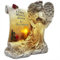 FIYSON Solar Engel Gartenfiguren, Betend Flügel Engelfigur, LED-Schutzengel-Figur Grabschmuck, Wetterfeste Solar Engel Grablichter für Rasen, Hof, Terrasse, Fensterbank, 21x18x13cm (Stil 1)