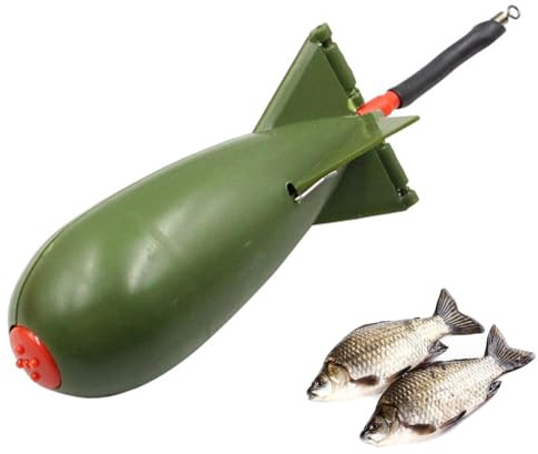Bombe Spod De Pêche - Mangeoires Pour Pêche À La Carpe | Lanceur D'appâts Portable PP Mangeoire De Carpe | Appât Fusée Flotteur De Pêcherie | Accessoires De Pêcherie | Mangeoires Pour Pêchage Carpe