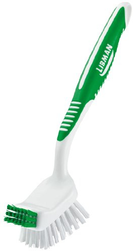 Libman 1042 Big Job Kitchen Brush with Built-In Scraper