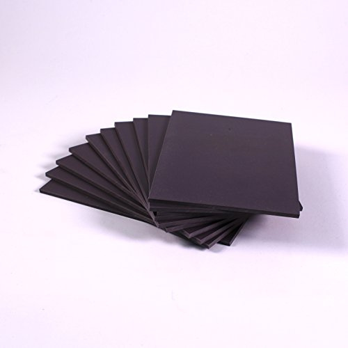 Grey Lino Printing Block Art Printing 300mm x 400mm Soft Flexible Linoleum Sheets Pack of 10 by BCreative ®