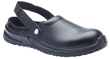 Blackrock Safety Clogs, Steel Toe Cap Crocs, Chef Crocs, Kitchen Clogs, Safety Shoes for Mens and Womens, Sandals - Size 12