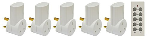 Eagle 5 Way Remote Control Mains Socket Set