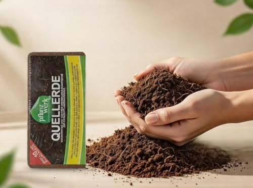 PFLANZWERK® Pflanzkübel Quellerde Blumenerde Pflanzerde 300 Liter *100% Bio* *100% TORFFREI* - Premium MARKENQUALITÄT -