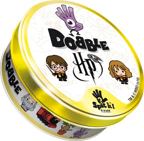 Zygomatic – Dobble: Harry Potter – Gesellschaftsspiel für Kinder ab 6 Jahren – Schnelligkeitsspiel – Metallbox Reiseformat – Kartenspiel für 2 bis 8 Spieler 15 Minuten - Französische Sprache