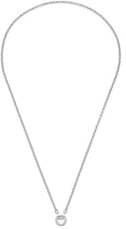 JEWELS BY LEONARDO Halskette Clip & Mix Paola • Erbs-Kette aus silberfarbenem Edelstahl • klassische Basic-Kette mit Ring zum Einhängen von Charms • 70 cm Länge • Geschenk Damen Schmuck • 022148