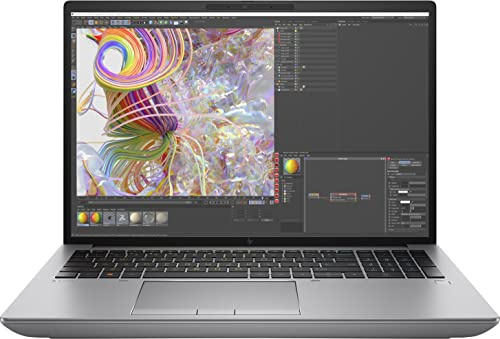 HP ZBook Fury 16 G9 Mobile Workstation Laptop | 16 IPS WUXGA-Bildschirm | Intel Core i7-12800HX | 16GB DDR5 RAM | 512GB SSD | NVIDIA RTX A1000 | Windows 11 Pro | Fingerabdruckleser | QWERTZ | Grau